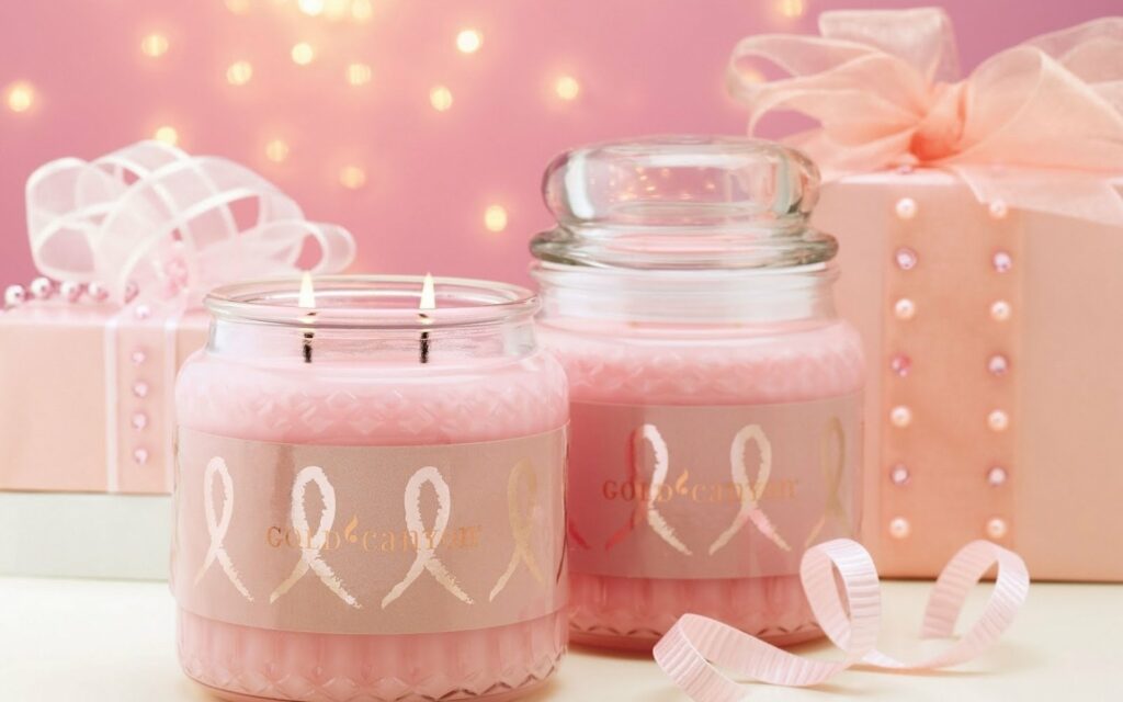 Розови свещи