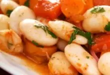 Бобена салата с моркови и печени чушки