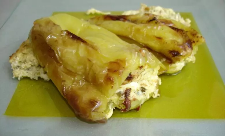 пълнени чушки с извара