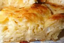 Баница с газирана вода и сирене