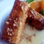 Печено сирене с мед и орехи