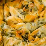 Постна баница със спанак и праз