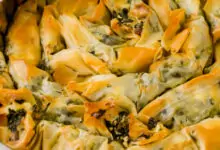 Баница със спанак и праз