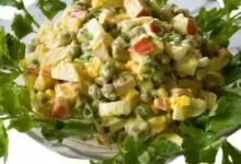 салата с рулца от раци