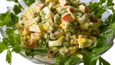 салата с рулца от раци