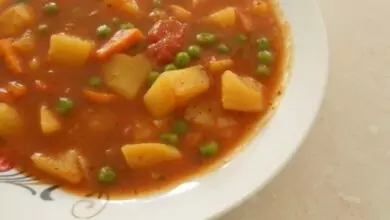 картофи и грах