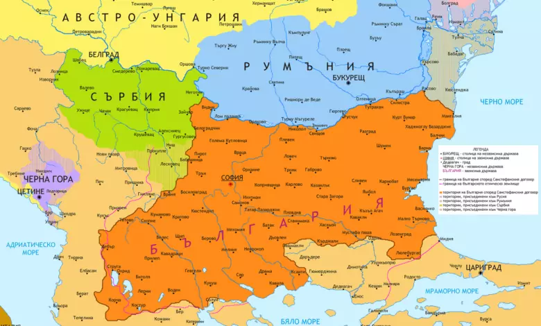 Карта на велика България