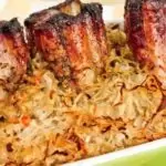 Свински ребра с кисело зеле