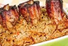 ребра с кисело зеле