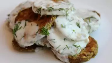 Панирани тиквички с копър