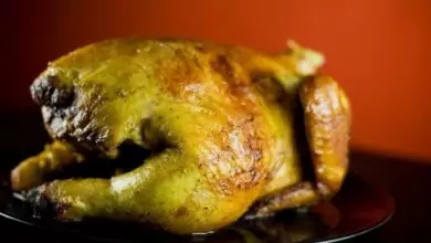 печено пиле с пушено сирене