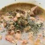 Овнешко или шилешко с боб в тенджера под налягане