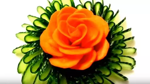 Розички от прясна краставица, морков и ряпа Розички от прясна краставица, морков и ряпа