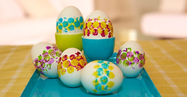 15 оригинални идеи за боядисване на яйца - точки от балончета
