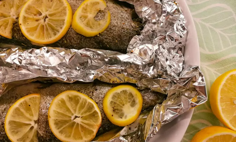 пъстърва във фолио