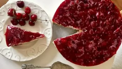 черешов чийзкейк без печене