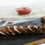 Мариновано в малинов сос свинско на грил