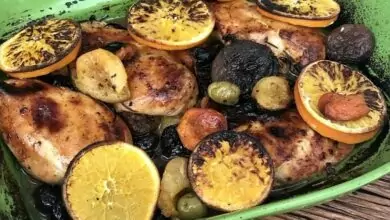 Пилешки гърди със сушени плодове