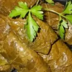 Посни сарми от лапад и джанки