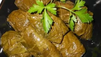 постни сарми от лапад и джанки