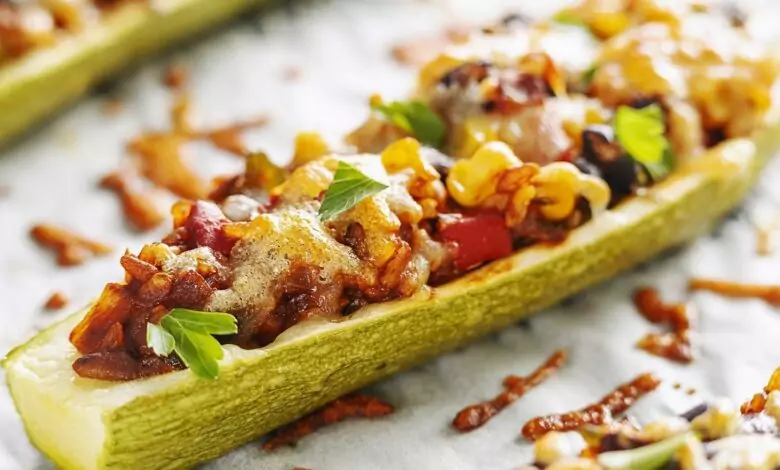 Пълнени тиквички с кайма и кашкавал