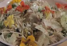 Салата с айсберг и малинов дресинг