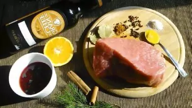 Телешко със сироп от малини