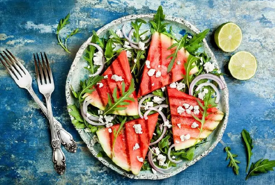 Диня печена на скара