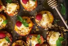 Праскови на грил с маскарпоне