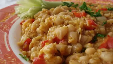 фасул с булгур