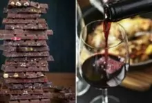 Зимен десерт с червено вино