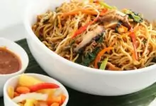 китайски спагети със зеленчуци