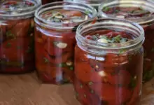 Мариновани печени белени чушки