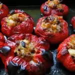 Камби, пълнени със зрял фасул и кайма