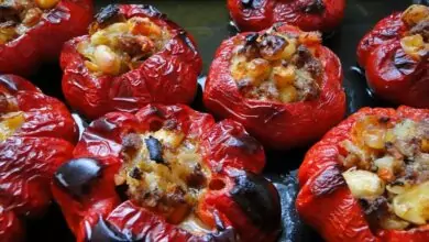 Камби, пълнени със зрял фасул и кайма