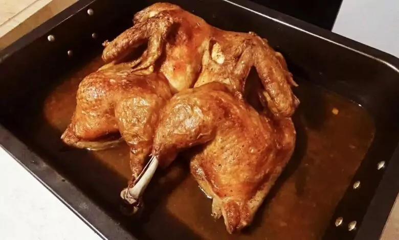 печено пиле с бира