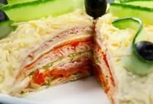 Солена палачинкова торта