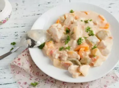 Петел с каша