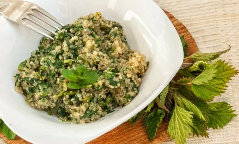 коприва с киноа