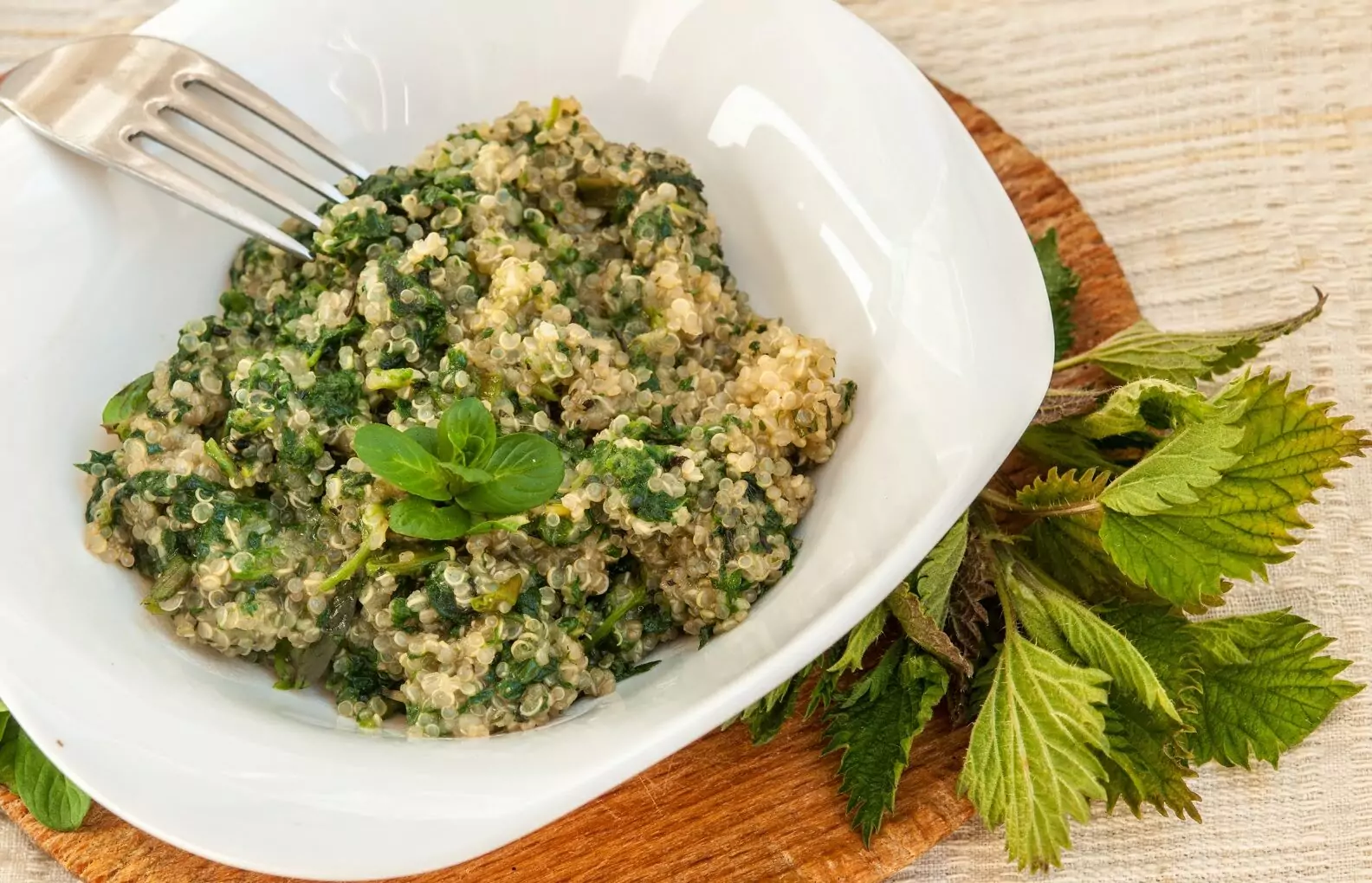 Коприва с киноа