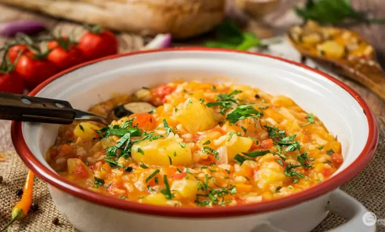 шарена постна яхния